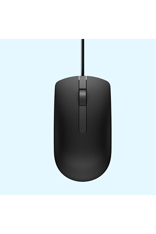 USB Optical Mouse, Wired Plug & Play, Black - 3