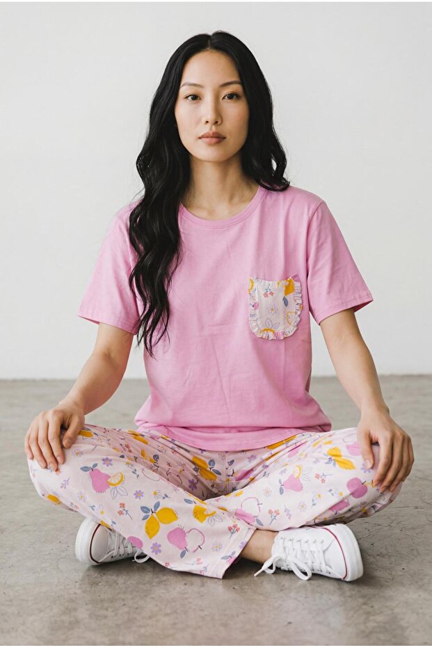 Fresh Bloom Cotton Pajama Set