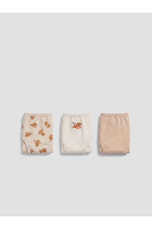 Esvab • Modern & Distinctive Printed Girls' Slip Panties 3-Pack