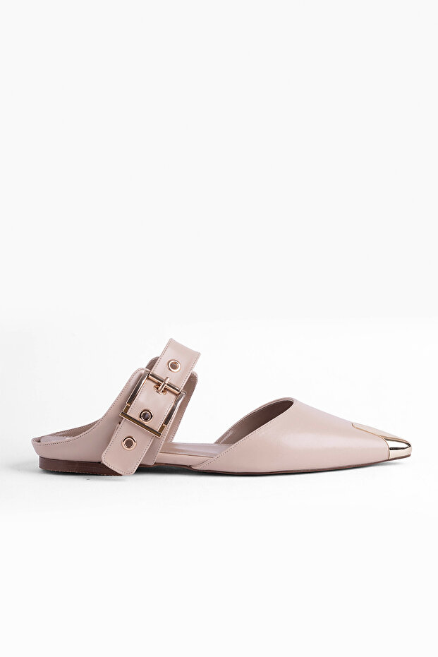 Ballerina Shoes Open-Back Ballerinas Flat-Soled Ballerinas Pointed-Toe Ballerinas