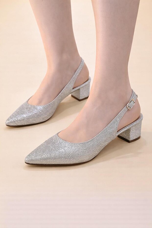 Elm - 07112 4 cm Thick Detailed Heel Guaranteed Shoes
