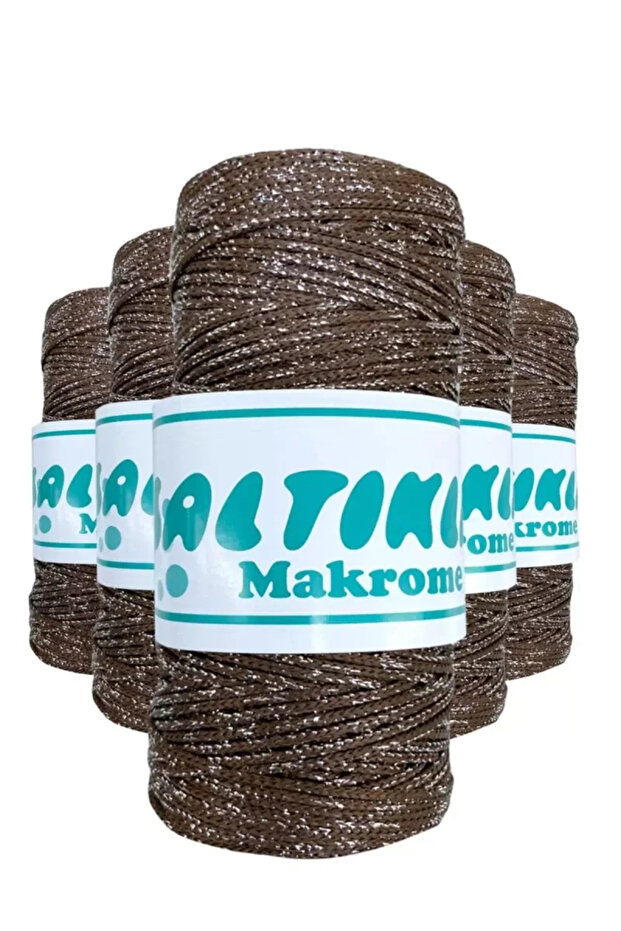 5 Pieces Polyester Glitter Macrame Thread SG-2080 - 1