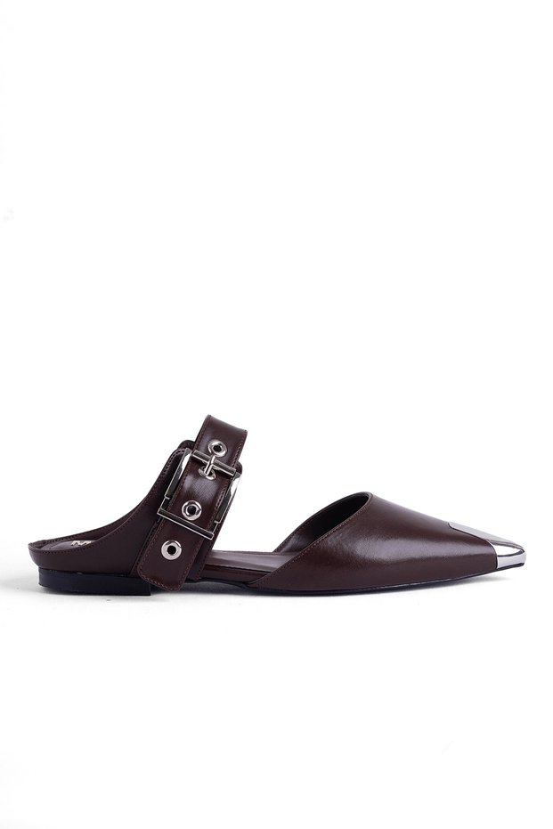 Ballerina Shoes Open-Back Ballerinas Flat-Soled Ballerinas Pointed-Toe Ballerinas