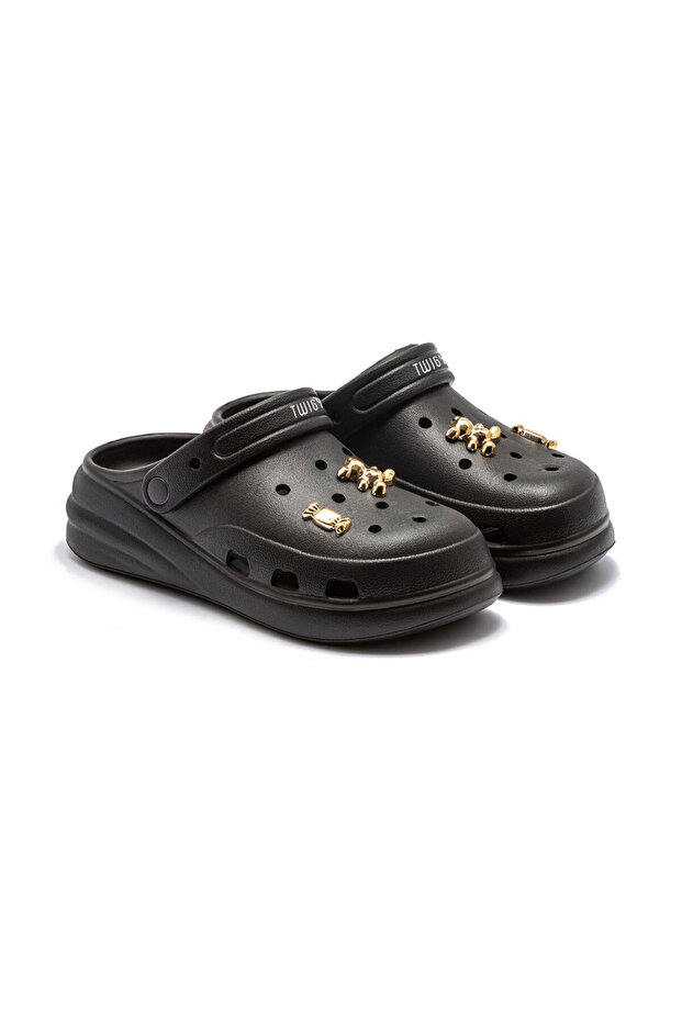 Talya Women's Sabo Slippers Black 36/40
