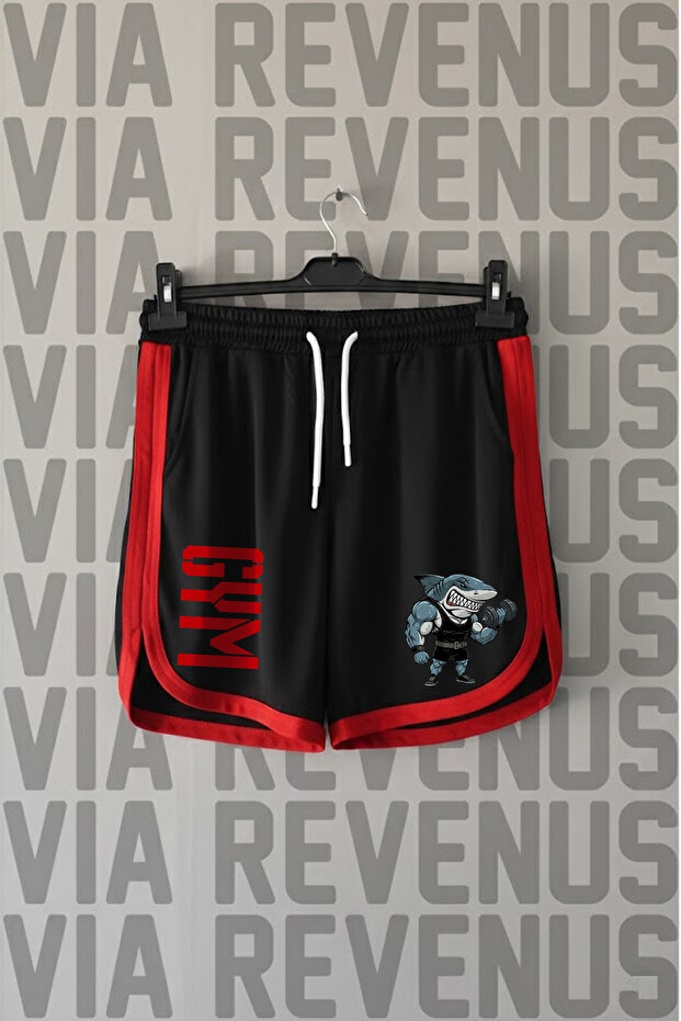 Gym Printed Unisex Retro Varsity Sports Training Shorts