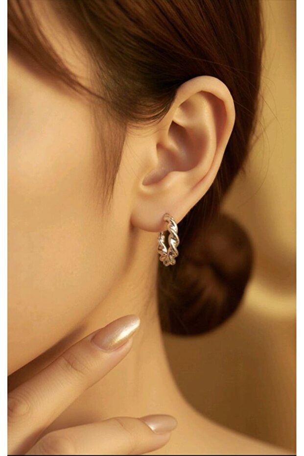 Figured Design Figured Hoop Earrings