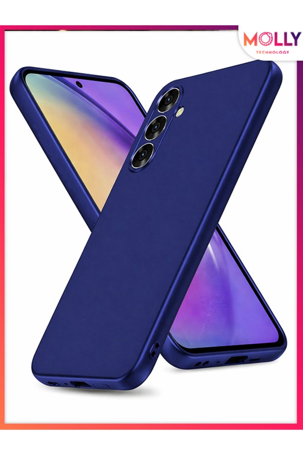 Cobalt Blue Matte Silicone Case for Samsung Galaxy S24 Fe