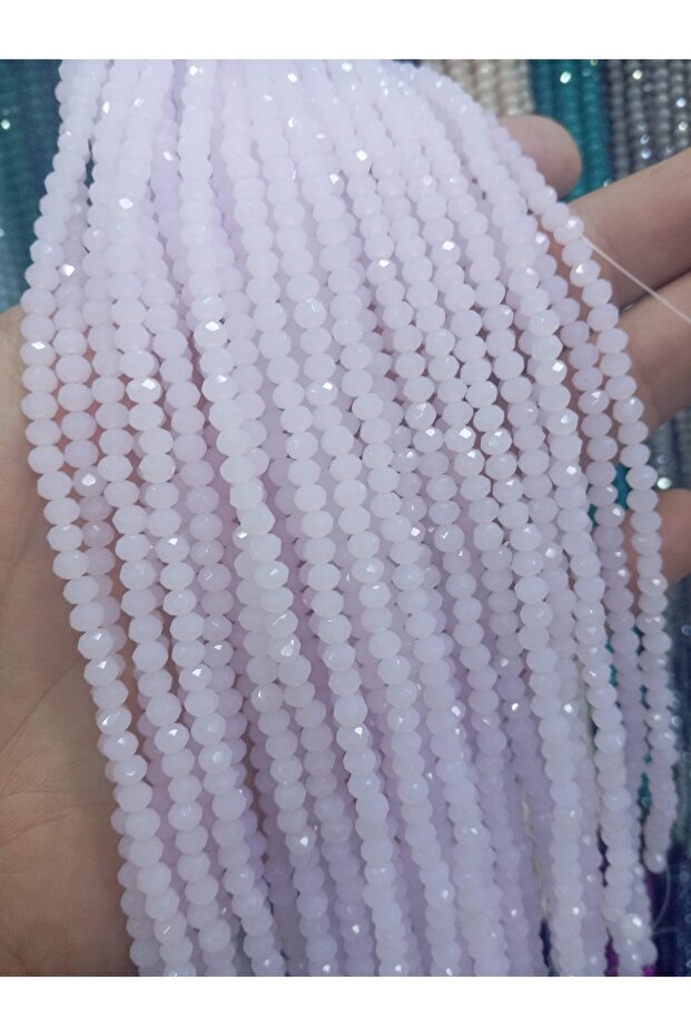 خرز زجاجي كريستالي 4 مم 10 خيوط
