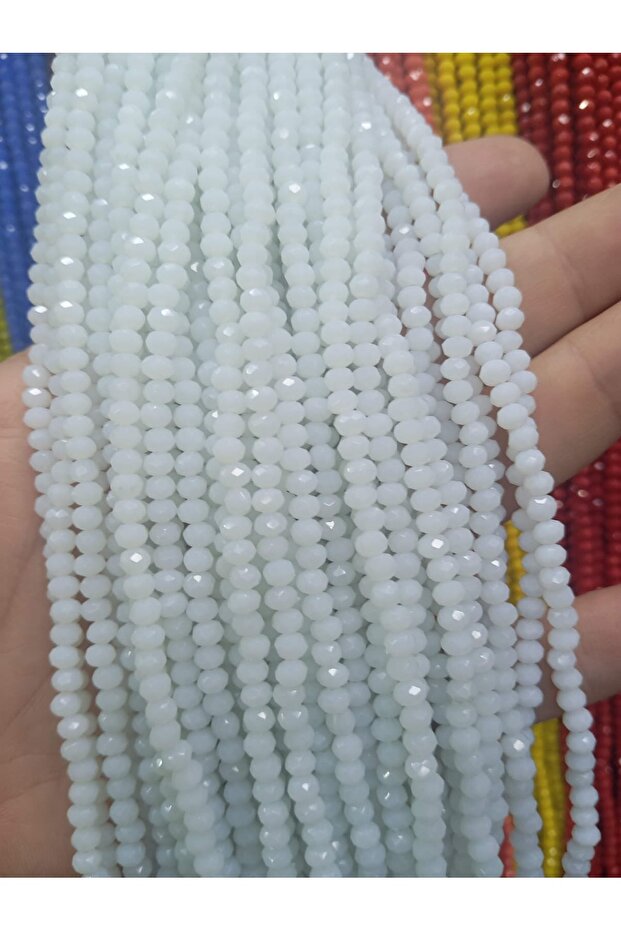 خرز زجاجي كريستالي 4 مم 10 خيوط