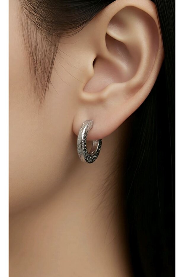 Figured Steel Earrings