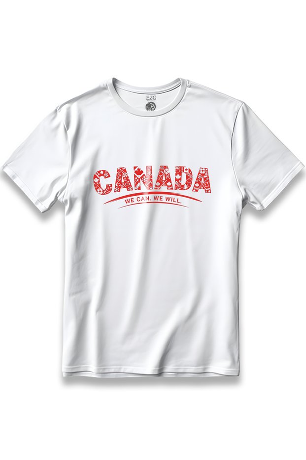 Canada Canada World Cup Custom Design Printed T-Shirt Unisex 100% Cotton Breathable Thick Fabric T-Shirt