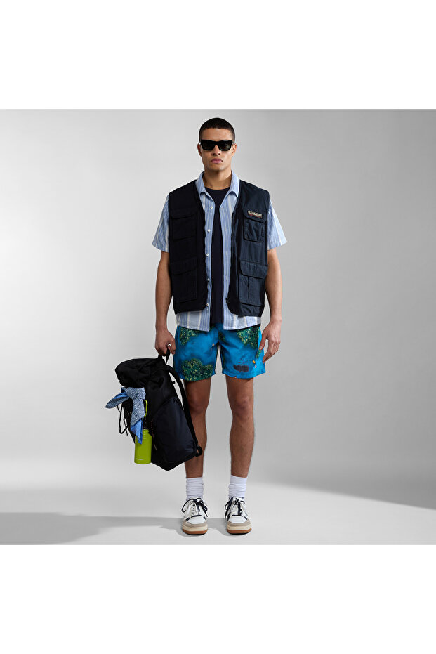V-Inuvik Men's Blue Swim Shorts