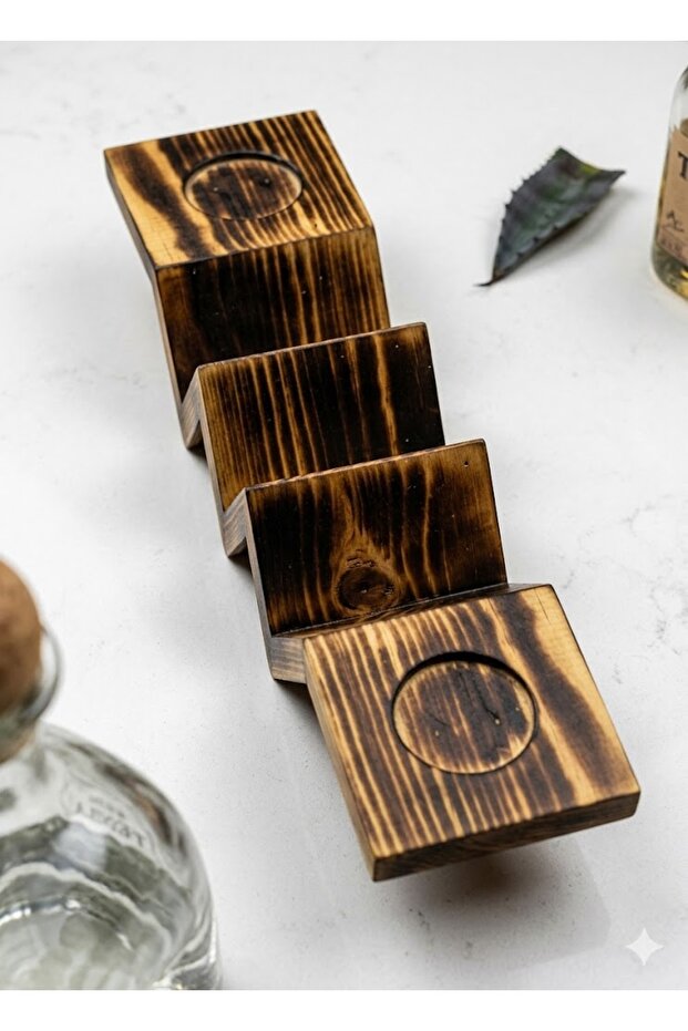 Wooden Taco Holder, Holds 2 Tacos with Both Sides Sauce Holder