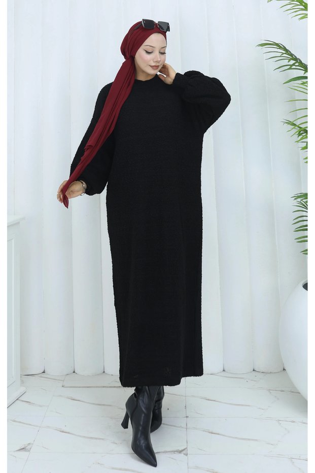 Oversize Bat Sleeve Knitwear Dress