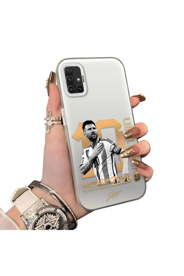 Samsung Galaxy A51 4g Compatible Hard Acrylic Back Silicone Edge Lens Protection Case