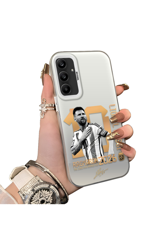 Samsung Galaxy A25 Compatible Hard Acrylic Back Silicone Edge Lens Protection Case