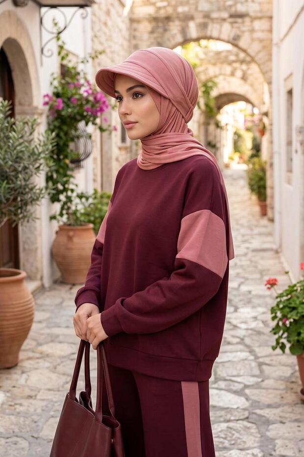 شال عملي من القطن الممشط مزود بحافة قابلة للإزالة وقابلة للتعديل ومضادة للانزلاق، SPS-1، كابتشينو