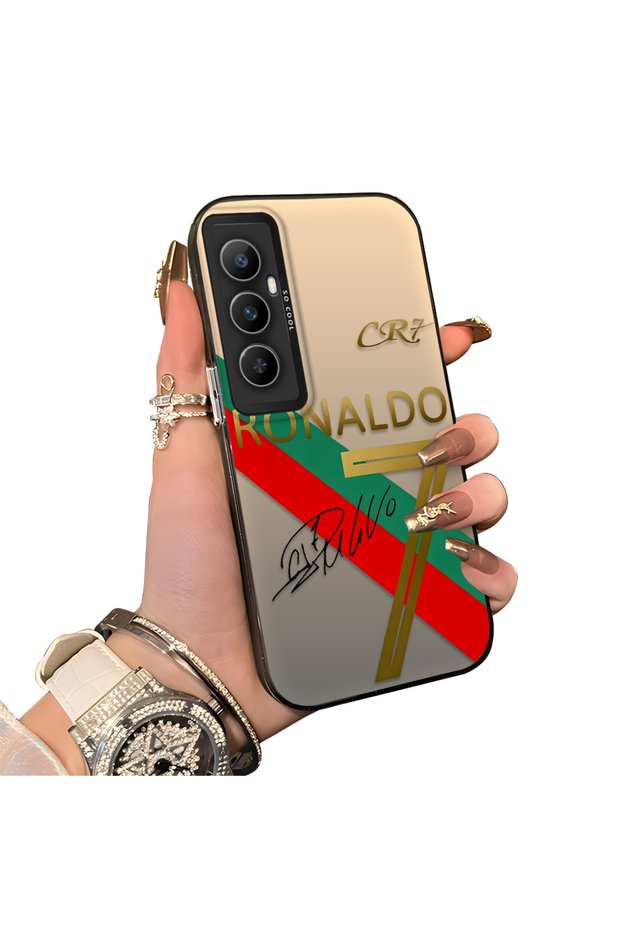 Realme C65 4g Compatible Hard Acrylic Back Silicone Edge Lens Protection Case