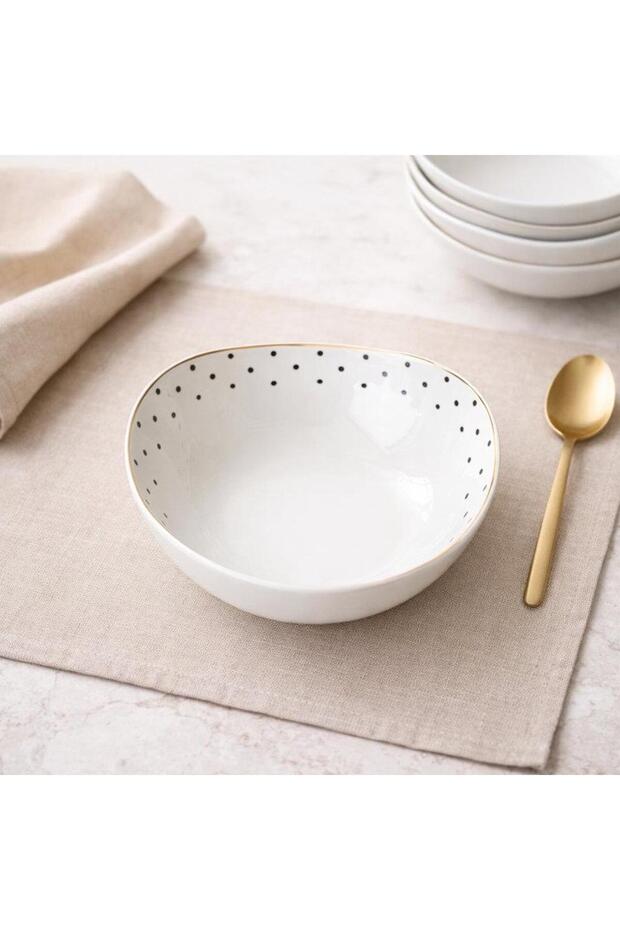 Porcelain Soup Bowl Set of 6 14 cm Valessa