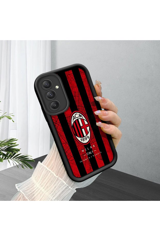 Samsung Galaxy A54 Compatible Black Silicone Case with Shockproof Camera Protection