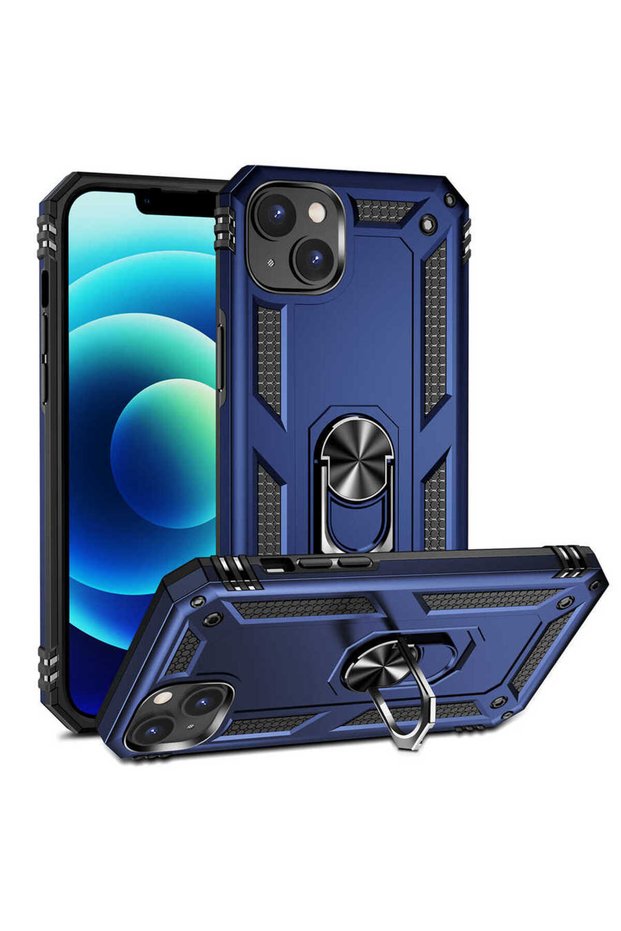 حافظة BRSA Vega المتوافقة مع هاتف iPhone 14 Plus - أزرق
