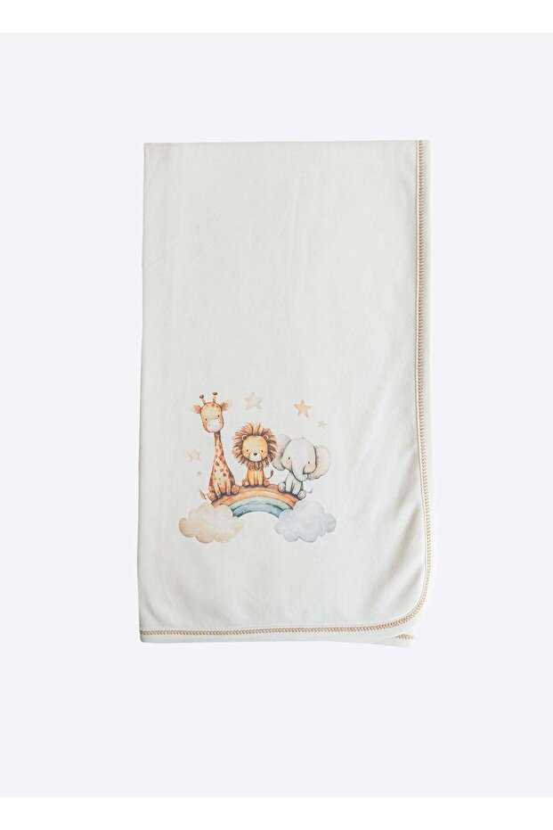 Organic Elias Blanket Ecru