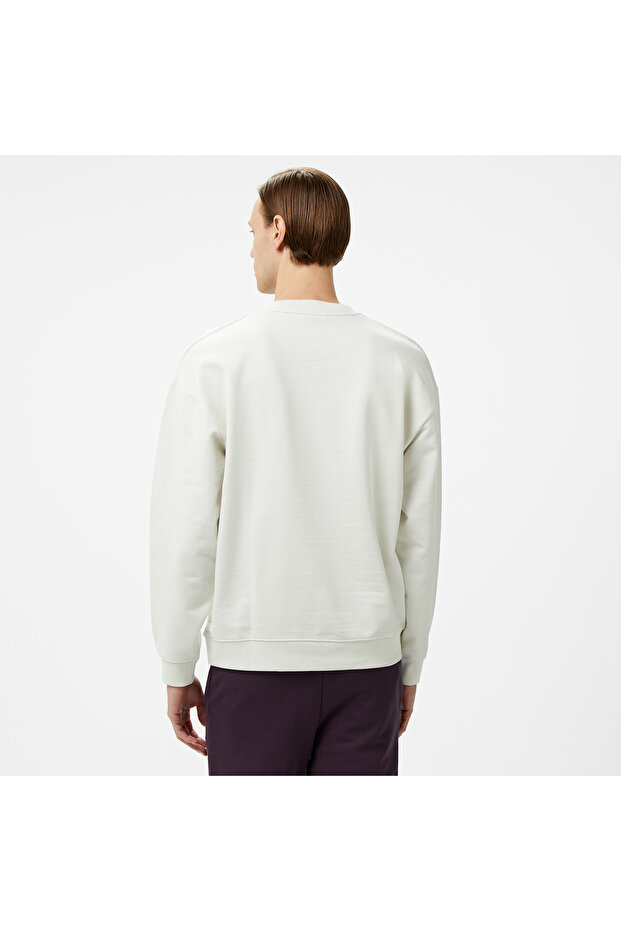Dlogonty Erkek Beyaz Sweatshirt - 2