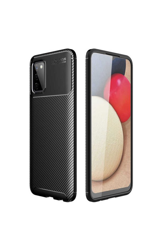 Galaxy A03S Case Brsa Silicone Cover - Black