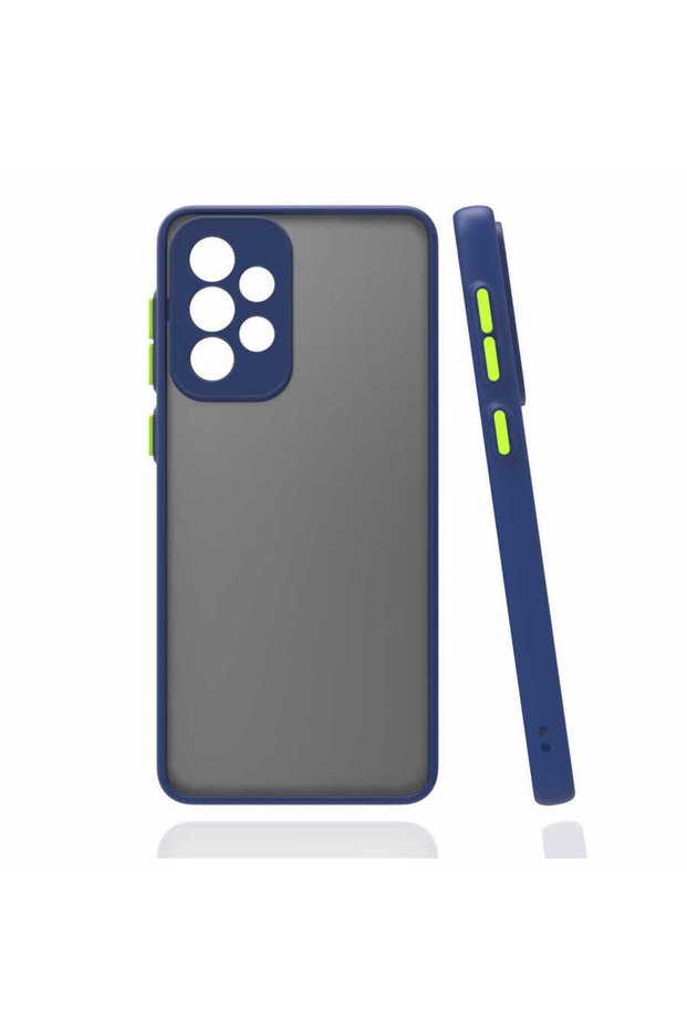 Galaxy A72 Case Brsa Hux Cover - Navy Blue