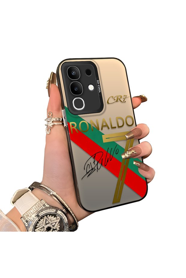 Vivo Y29 4g(V2434) Compatible Hard Acrylic Back Silicone Edge Lens Protection Case