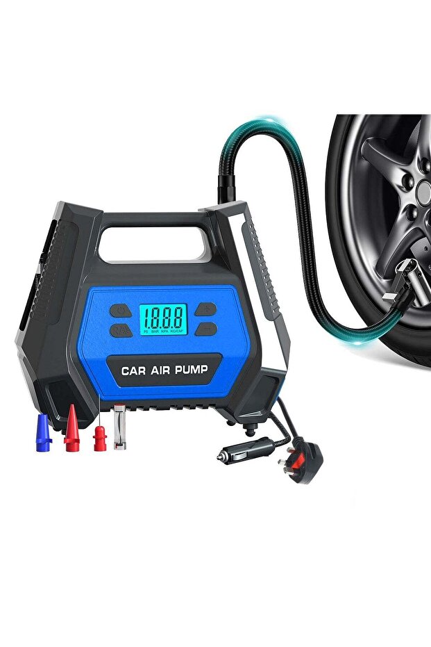 12V Portable Car Air Compressor Tire Inflator Electric Air Pump