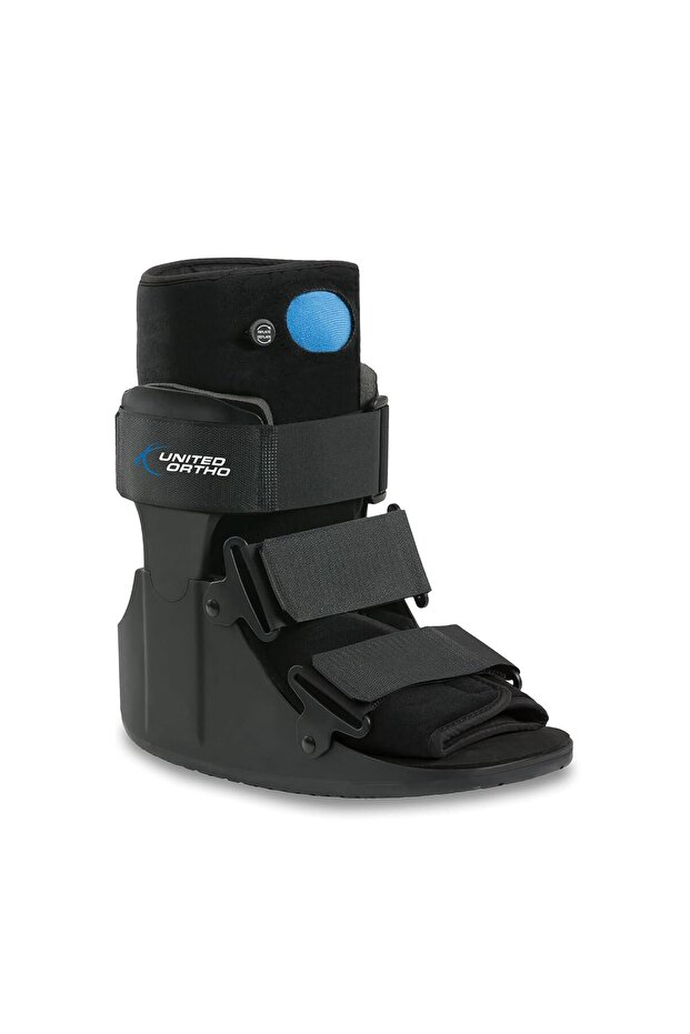 Short Air Cam Walker Fracture Boot,Large,Black,Universal Fit for Left or Right Foot