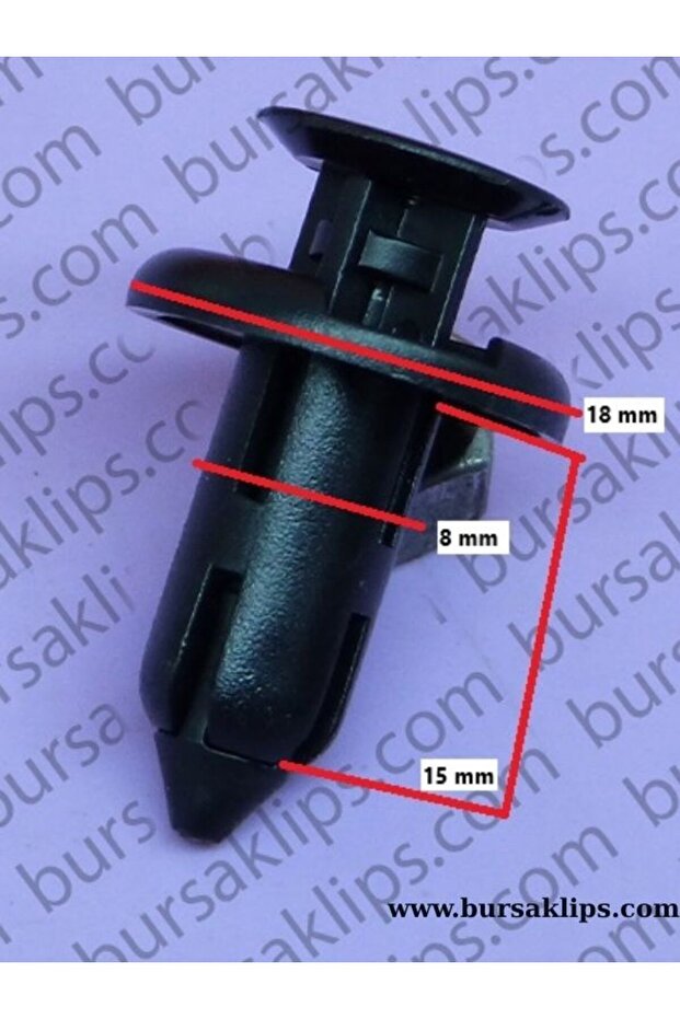5363- Honda Crv Cr-V-Tesla Bumper, Stair Tread Clip 90505-Sx0-003 (5 Pcs)