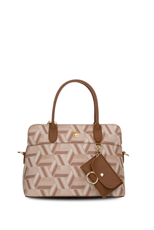 Women's Postman Crossbody Bag Dark Beige-Tan Us26106 – Casual Stylish Design, Lightweight and Practical