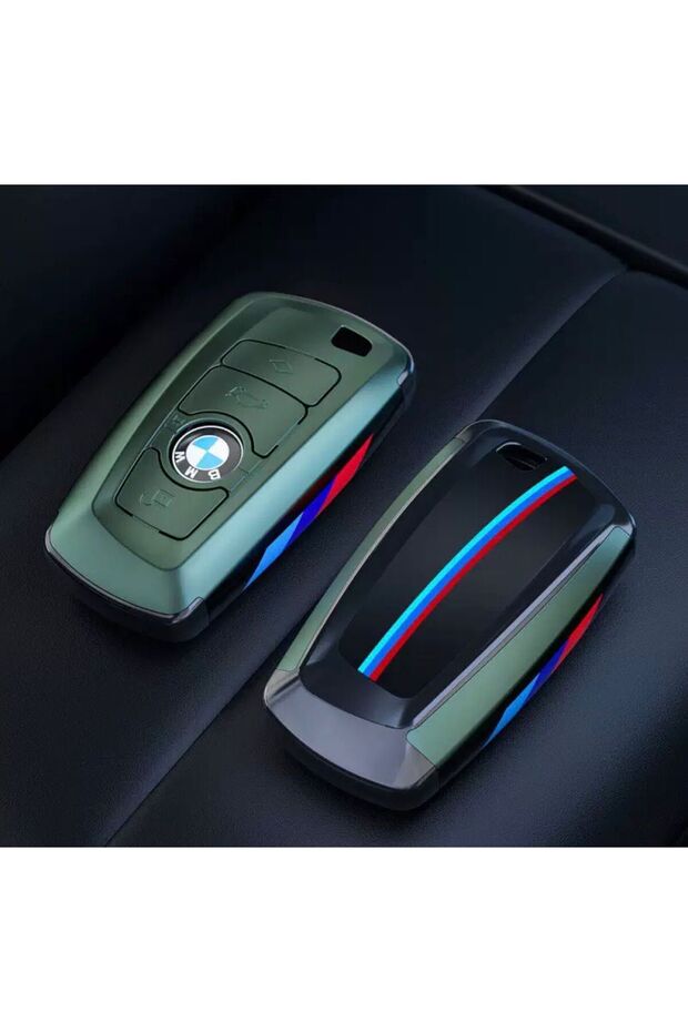 Bmw Keychain Khaki Green Stylish Design Remote Control Case Bmw Keychain, Khaki Green, Stylish Design Remote Control Case