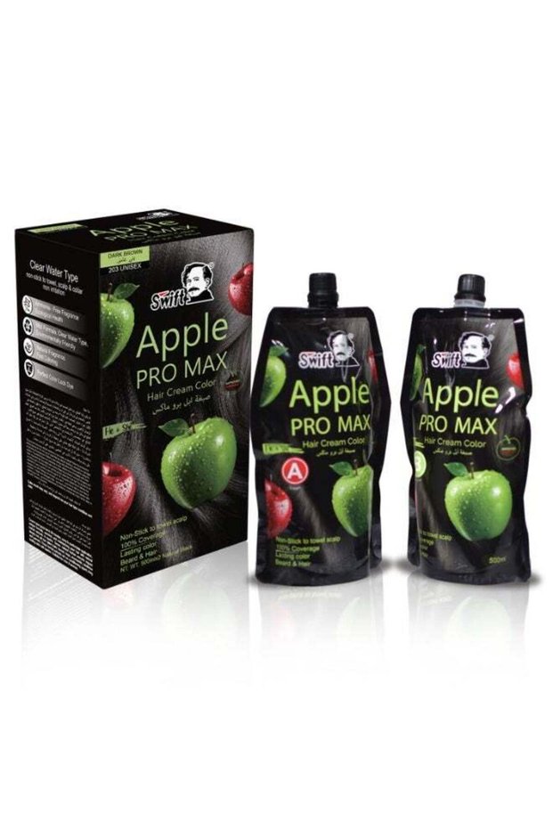 Apple Pro Max Gray Coverage Hair Dye, Natural Hair Color Cream for hair and beard no Skin Touc