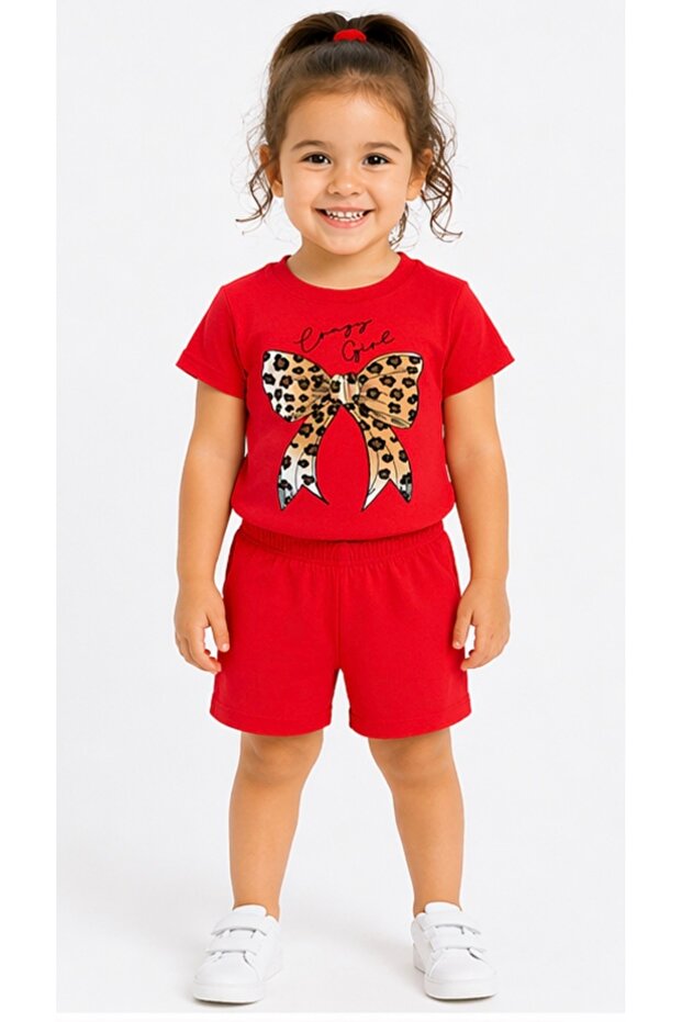 Girl's Summer Cotton Set with Shorts