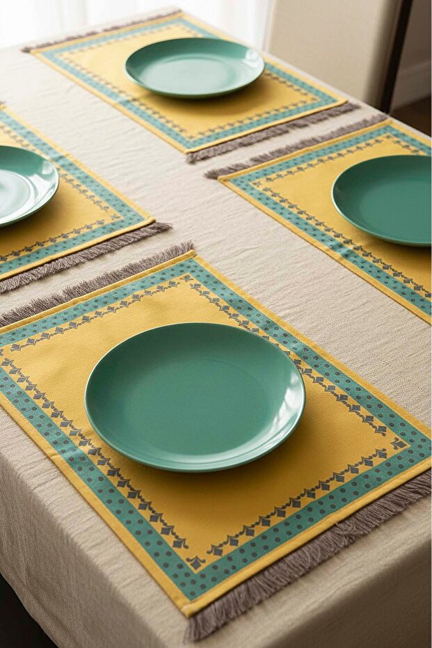 Safran Luxe Tasseled 6-Piece American Service Set
