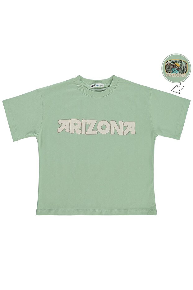 Desert Vibes T-Shirt for Ages 10-13 - Green