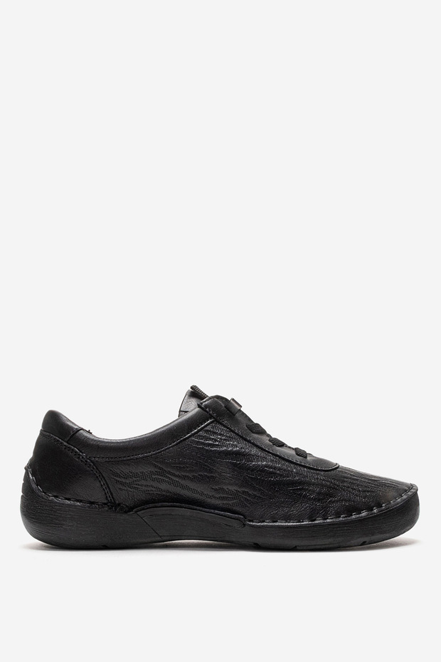Women's Comfort Casual Shoes Real Leather Br 44406 Black