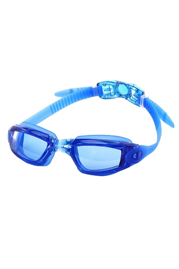 Silicone Anti-Fog and Uv Filter Diving Goggles - Blue