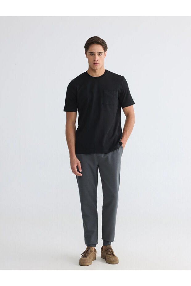 Lcwaikiki Classic Anthracite Standard Fit Men's Jogger Sweatpants