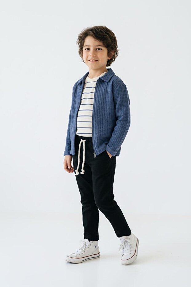 Cardigan, Trousers, T-Shirt 3-Piece Set