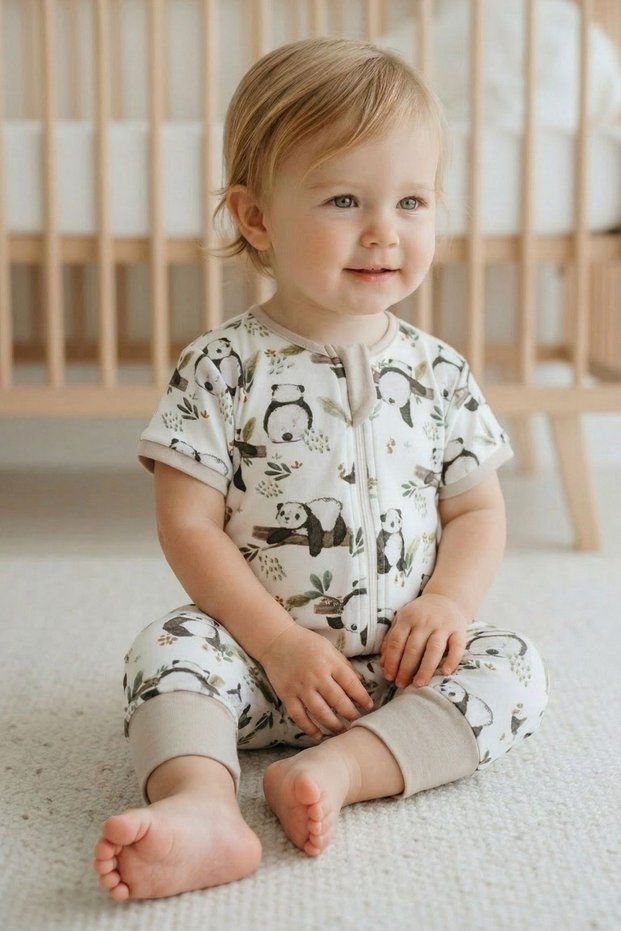 0.5 Tog Summer Baby & Kids Sleeping Bag - Pandas