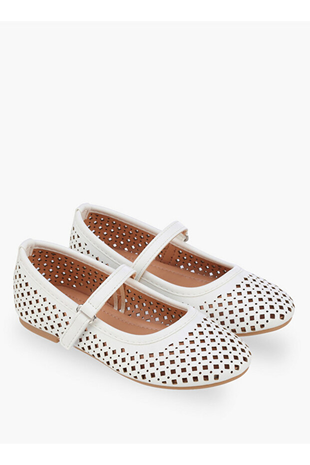 Girls Hook & Loop Ballerina Shoes