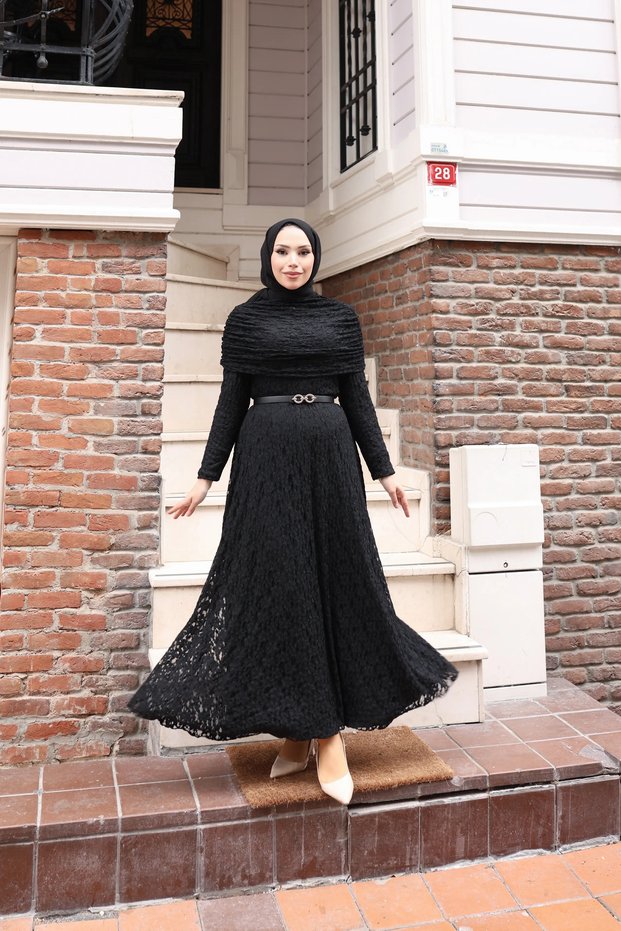 Lace Detailed Design Dress