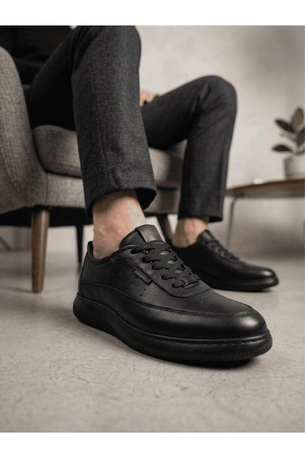 23165 Men's Genuine Leather Lace-Up Atom Casual Shoes