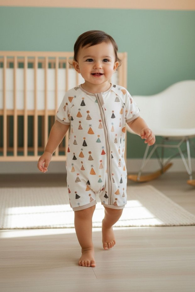 0.5 Tog Summer Baby & Toddler Sleeping Bag - Party Hats