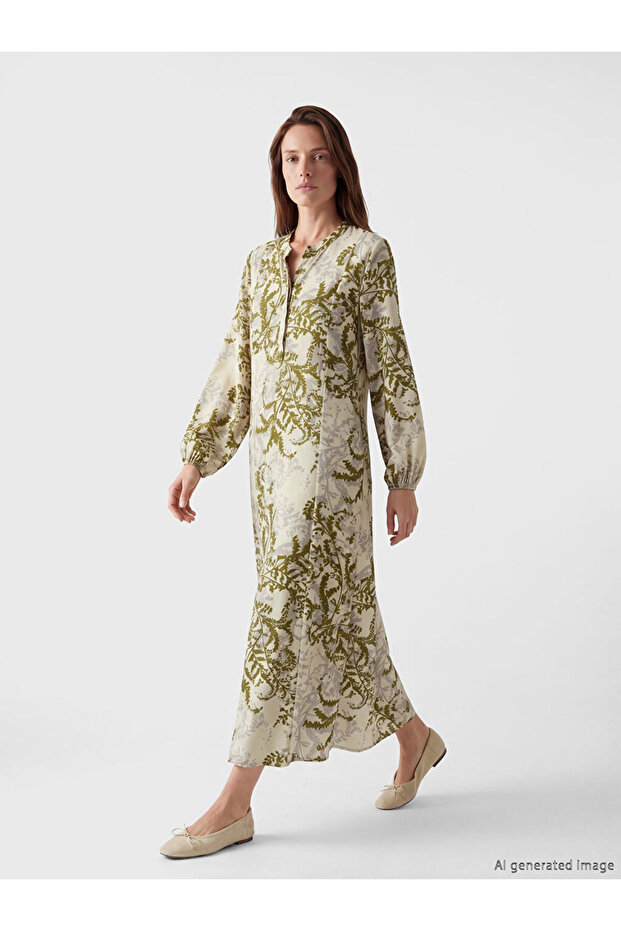 Esvab • Modern & Distinctive Roba Collar Embroidered Dress