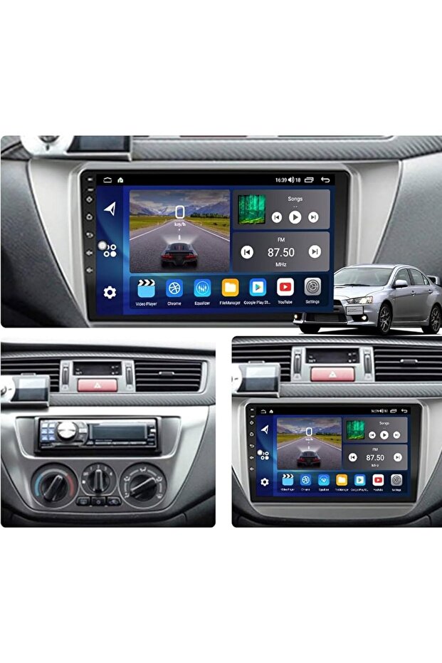android screen Mitsubishi Lance Model 2000-2009 carplay android auto reverse camera included - 1